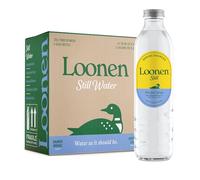 Loonen Still Spring Sourced Water, Glass Bottled with Minerals, Magnesium, Potassium, Calcium, Sodium, PFAS Free, Plastic Free, NSF Certified, American Made, Clean Hydration, Pack of 6, 750mL