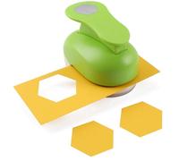 LOONENG 2 Inch Hexagon Punch - Handmade Scrapbook Craft Hole Puncher - Ideal for a Wide Range of Paper Crafts, Including Scrapbooking, Card Making, Gift Tags, Invitations