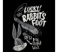 Looney Tunes ACME Lucky Rabbits Foot Men's T-Shirt - Black - M