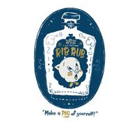 Looney Tunes ACME Rib Rub Men's T-Shirt - White - L - White