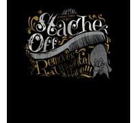 Looney Tunes ACME 'Stache Off Men's T-Shirt - Black - 4XL