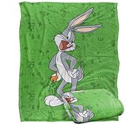 LOONEY TUNES Blanket, 152 x 127 cm, Bugs Bunny Character Silky Touch Super Soft Throw