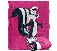 LOONEY TUNES Blanket, 152 x 127 cm, Pepe Le Pew Character Silky Touch Super Soft Throw