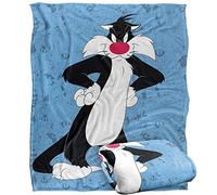 LOONEY TUNES Blanket, 152 x 127 cm, Sylvester Character Silky Touch Super Soft Throw