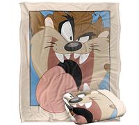 LOONEY TUNES Blanket, 152 x 127 cm, Taz Closeup Silky Touch Super Soft Throw