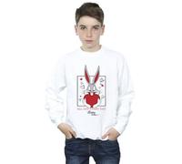 Looney Tunes Boys Bugs Bunny Heart Sweatshirt White 7-8 Years