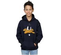 Looney Tunes Boy's Daffy Duck Face Hoodie in Navy | Size: 7-8 Years Looney Tunes Navy 7-8 Years