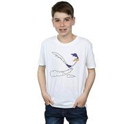 Looney Tunes Boys Road Runner Running T-Shirt White 5-6 Years