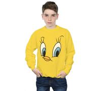 Looney Tunes Boy's Tweety Pie Face Sweatshirt in Yellow | Size: 9 Years Looney Tunes Yellow 9 Years