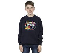 Looney Tunes Boys What's Up Doc Pop Art Sweatshirt Navy Blue 7-8 Years