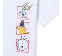 Looney Tunes Bugs Bunny, Daffy Duck, Tweety Pie Unisex T-Shirt - White - 5XL - White