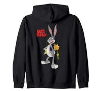 Looney Tunes Bugs Bunny Retro Large Pose Zip Hoodie