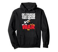 Looney Tunes Bugs Daffy This Means War Pullover Hoodie