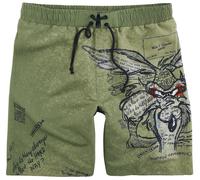 Looney Tunes Coyote Swim Shorts olive XXL