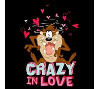 Looney Tunes Crazy In Love Taz Women's T-Shirt - Black - M