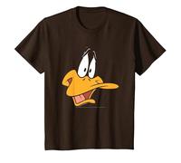 Looney Tunes Daffy Duck Face Camiseta T-Shirt, Youth, Brown, 2T