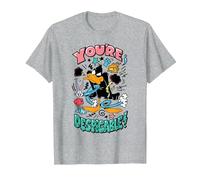 Looney Tunes Daffy Duck You're Despicable T-Shirt, Men, Heather Grey, XX-Large