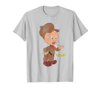 Looney Tunes Elmer Distressed T-Shirt, Men, Silver Grey, Small