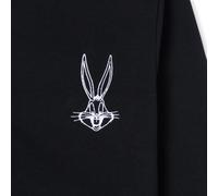 Looney Tunes Embroidered Bugs Bunny Kids' Hoodie - Black - 7-8 Years - Black
