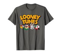 Looney Tunes Festive Heads T-Shirt, Men, Asphalt Grey, Large