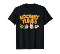 Looney Tunes Festive Heads T-Shirt, Men, Black, Small