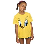 LOONEY TUNES Girls Tweety Pie Face T-Shirt 7-8 Years Daisy