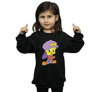 Looney Tunes Girls Tweety Pie Hip Hop Sweatshirt Black 12-13 Years