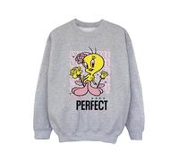 Looney Tunes Girl's You´re Perfect Tweety Sweatshirt in Grey | Size: 12-13 Years Looney Tunes Grey 12-13 Years