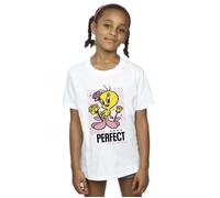 Looney Tunes Girl's You´re Perfect Tweety T-Shirt in White | Size: 9 Years Looney Tunes White 9 Years