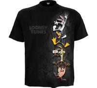 Looney Tunes - Hanging Tunes - Front Print T-Shirt Black - M