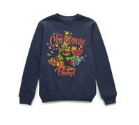 Looney Tunes Its Christmas Baby Christmas Jumper - Navy - S