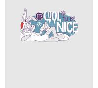 Looney Tunes Its Cool To Be Nice Women's Christmas T-Shirt - Grey - XXL