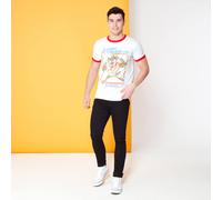 Looney Tunes Kaboom Collection Appetite For Destruction Men's T-Shirt - Red Ringer - L