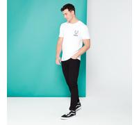 Looney Tunes Kaboom Collection Buggs Bunny Embroidered Men's T-Shirt - White - L