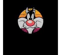 Looney Tunes Kaboom Collection Classic Sylvester Men's T-Shirt - Black - 3XL