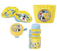 Looney Tunes Kids Bike Set With Protective Helmet, Camp