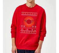 Looney Tunes Knit Christmas Jumper - Red - M