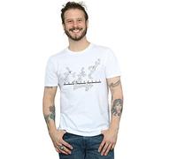 Looney Tunes Men's Basketball Bugs T-Shirt White X-Large