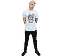 Looney Tunes Men's Bugs Bunny Circle Logo T-Shirt in Grey | Size: Large Looney Tunes Grey L
