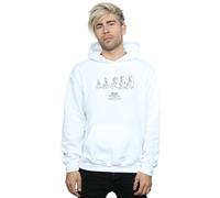 Looney Tunes Men's Bugs Bunny Evolution Hoodie in White | Size: 2XL Looney Tunes White 2XL