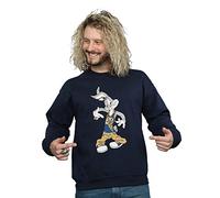 LOONEY TUNES Men's Bugs Bunny Rapper Sweatshirt XXX-Large Navy Blue