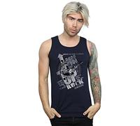 Looney Tunes Men's Bugs Bunny What's Up Rock Vest Navy Blue Large