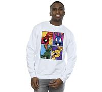 Looney Tunes Men's Bugs Pop Art Sweatshirt White Medium