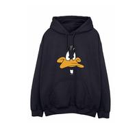 LOONEY TUNES Men's Daffy Duck Big Face Hoodie X-Large Black