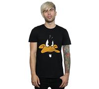 Looney Tunes Men's Daffy Duck Big Face T-Shirt Large Black