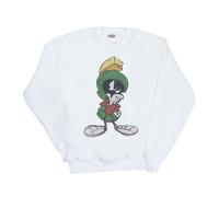 Looney Tunes Men's Marvin The Martian Pose Sweatshirt in White | Size: Small Looney Tunes White S