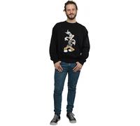 Looney Tunes Men's Rapper Bugs Bunny Sweatshirt in Black | Size: Large Looney Tunes Black L
