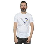Looney Tunes Men's Road Runner Running T-Shirt White X-Large