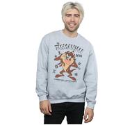 Looney Tunes Men's Tasmanian Devil Vintage Cotton Sweatshirt in Grey | Size: Small Looney Tunes Grey S