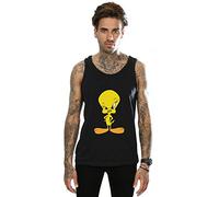 Looney Tunes Men's Tweety Pie Distressed Vest Black X-Large